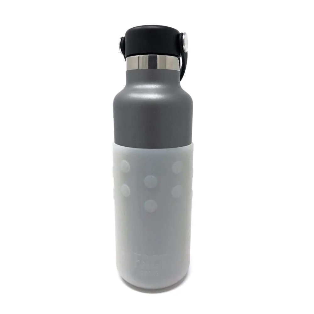 Frosted White GiveGrip™ Silicone Sleeve for 17oz Swell Water Bottles and 18-24oz Hydro Flask